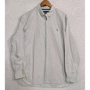 Ralph Lauren Classic Fit Striped L/S Button Up Casual Shirt Men's Size 2XL